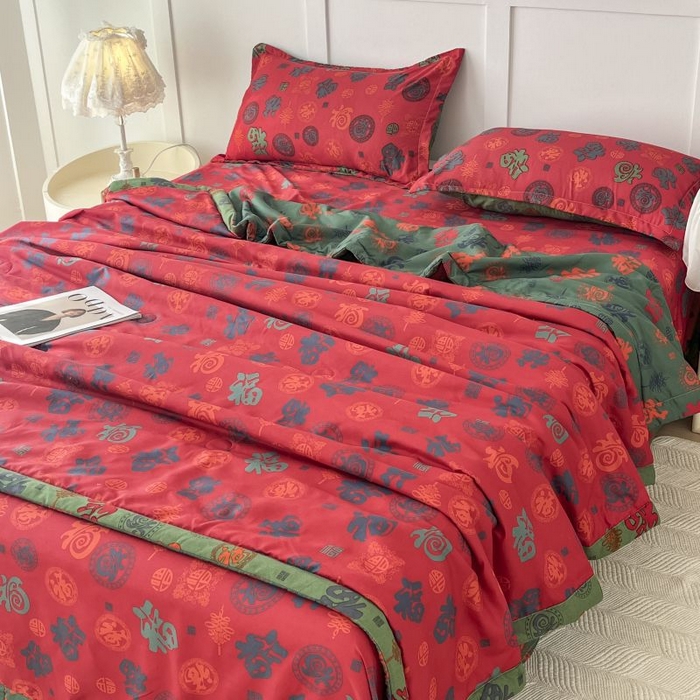 91家纺网 家纺一手货源 找家纺 美尔惠家纺 2025新款亲肤超柔百福被夏凉被空调被妈妈百福被老人百福被婆婆百福被百福被子 百福被