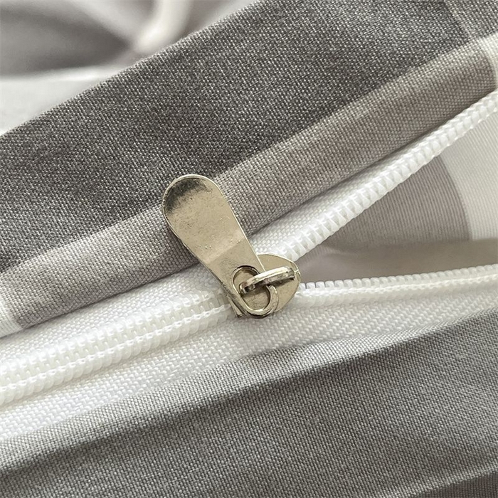 91家纺网 家纺一手货源 找家纺 美尔惠家纺 2025直播热款无印风色织水洗四件套简约格子款学生宿舍三件套床单款 灰白中格