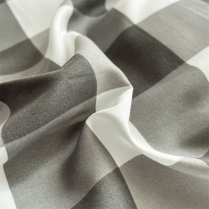 91家纺网 家纺一手货源 找家纺 美尔惠家纺 2025直播热款无印风色织水洗四件套简约格子款学生宿舍三件套床单款 灰白中格