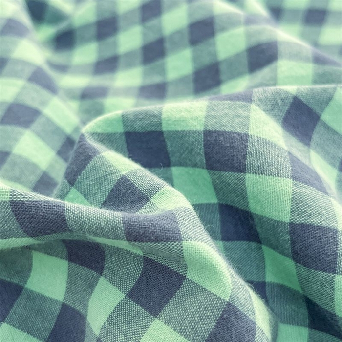 91家纺网 家纺一手货源 找家纺 美尔惠家纺 2025直播热款无印风色织水洗四件套简约格子款学生宿舍三件套床单款 蓝绿小格