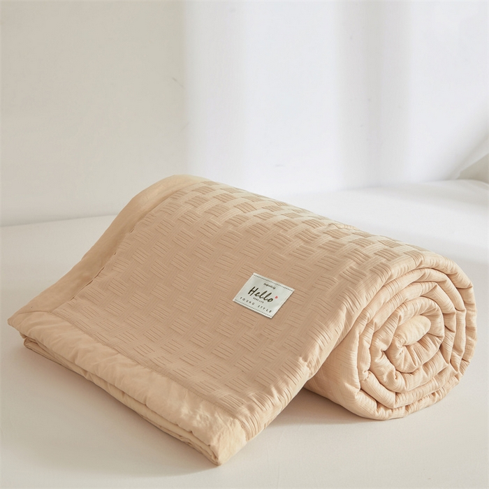 91家纺网 家纺一手货源 找家纺 （总）美尔惠家纺 2025新款凉感舒适A类华夫格夏被单夏被被子被芯