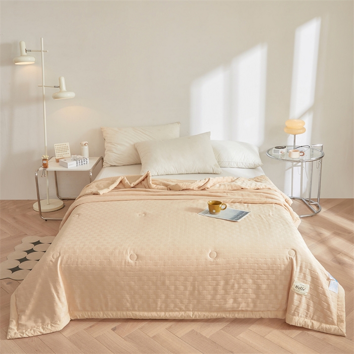 91家纺网 家纺一手货源 找家纺 （总）美尔惠家纺 2025新款凉感舒适A类华夫格夏被单夏被被子被芯