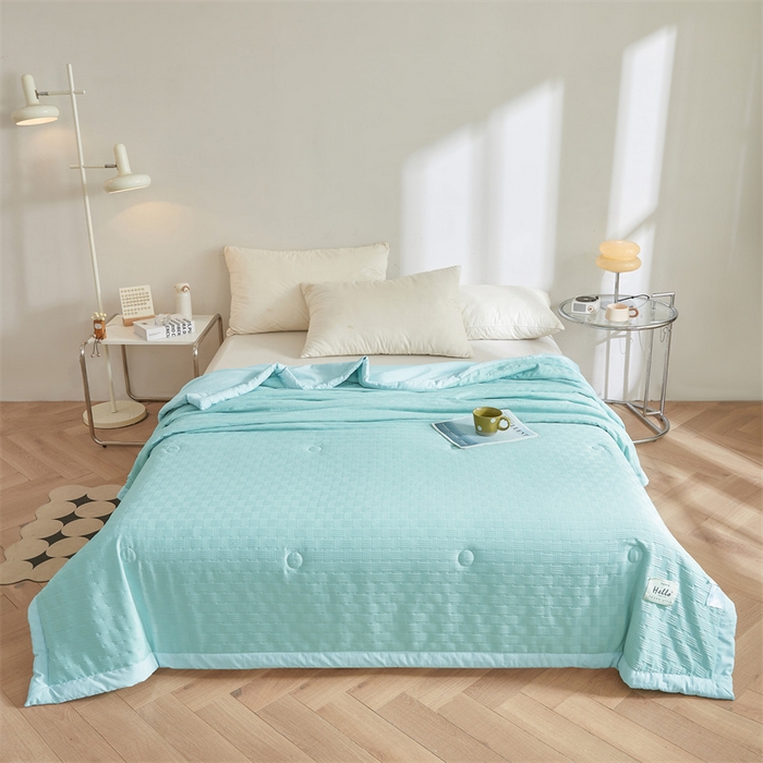 91家纺网 家纺一手货源 找家纺 （总）美尔惠家纺 2025新款凉感舒适A类华夫格夏被单夏被被子被芯