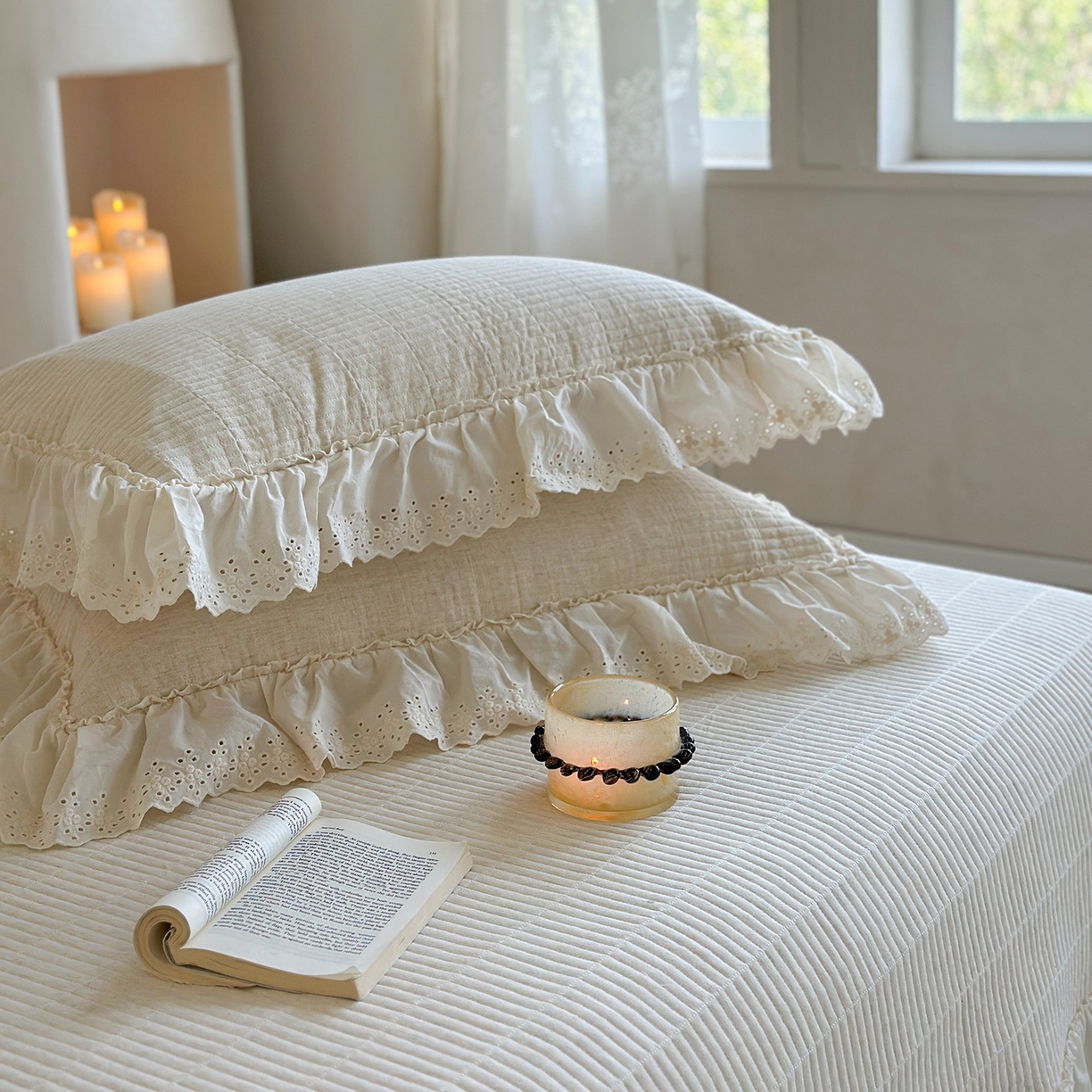 91家纺网 家纺一手货源 找家纺 （总）2025新款初本系列人字纹棉麻床盖可搭配腰果花棉麻提花被套（提供买家秀）