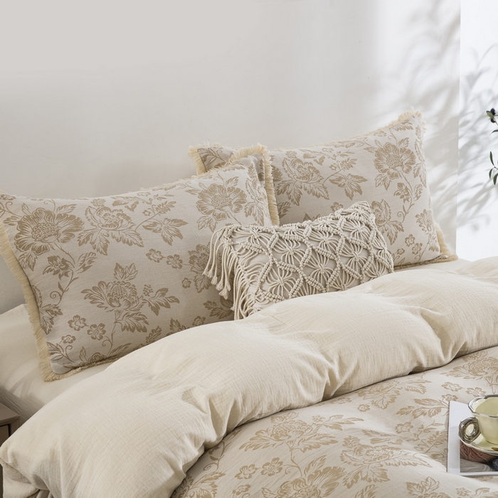 91家纺网 家纺一手货源 找家纺 （总）鲁爱家纺供货2025新款简易款棉麻四件套（纯跑量）