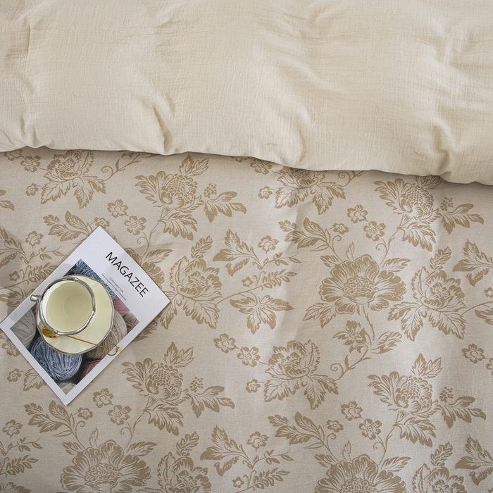 91家纺网 家纺一手货源 找家纺 （总）鲁爱家纺供货2025新款简易款棉麻四件套（纯跑量）