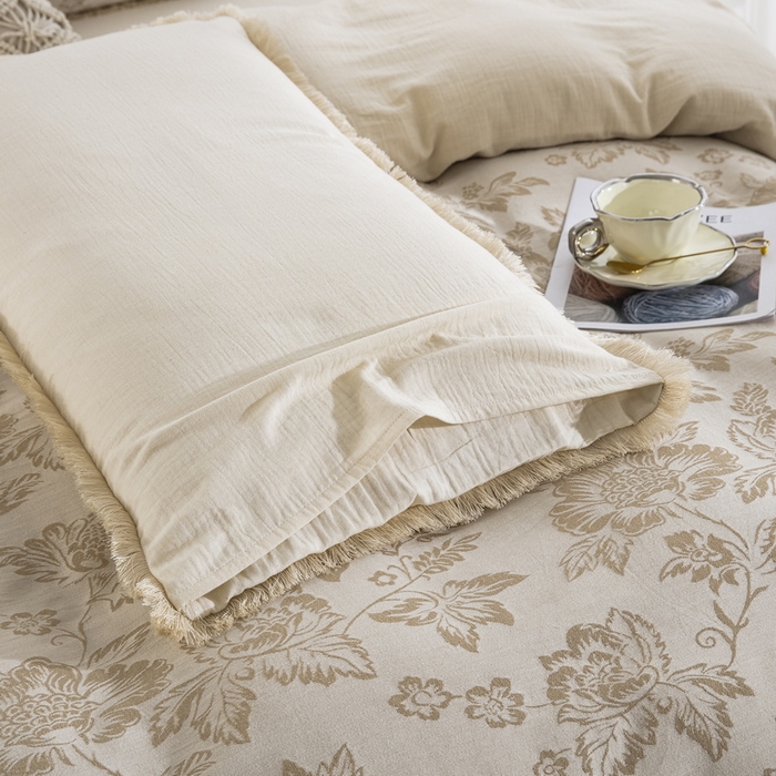 91家纺网 家纺一手货源 找家纺 （总）鲁爱家纺供货2025新款简易款棉麻四件套（纯跑量）