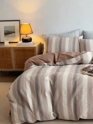 91家纺网 家纺一手货源 找家纺 （总）涞澳家纺 2025新款全棉色织四件套