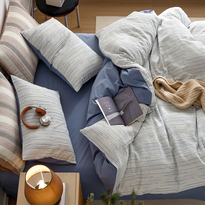 91家纺网 家纺一手货源 找家纺 涞澳家纺 2025新款全棉色织四件套 海岸