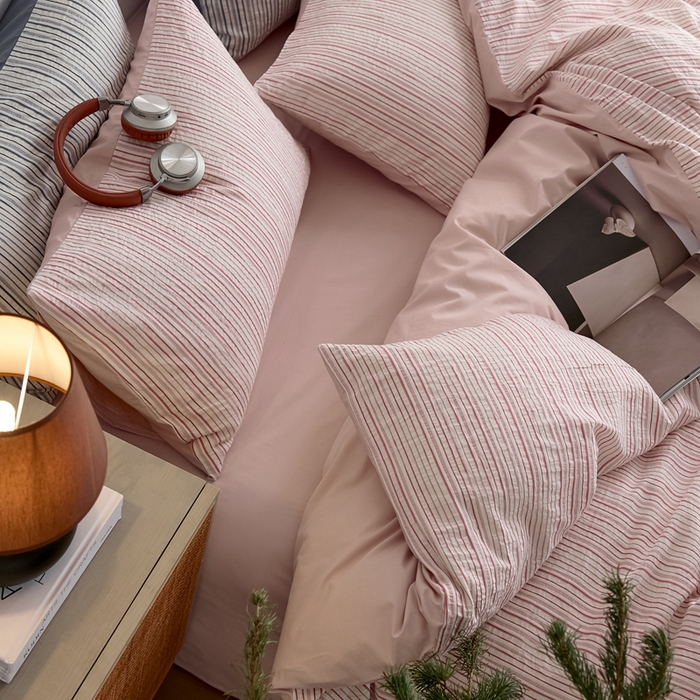 91家纺网 家纺一手货源 找家纺 涞澳家纺 2025新款全棉色织四件套 颜夕