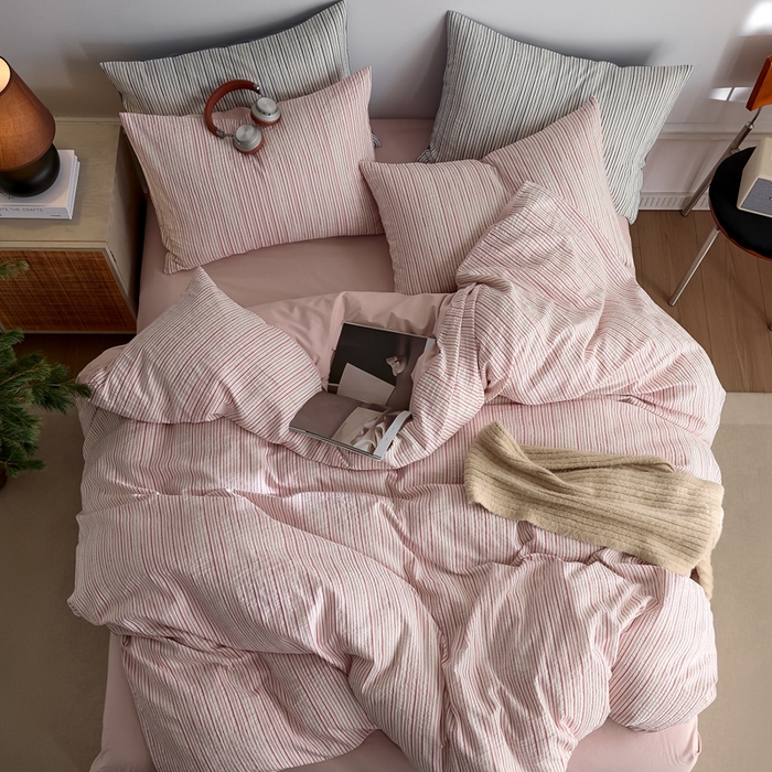 91家纺网 家纺一手货源 找家纺 涞澳家纺 2025新款全棉色织四件套 颜夕