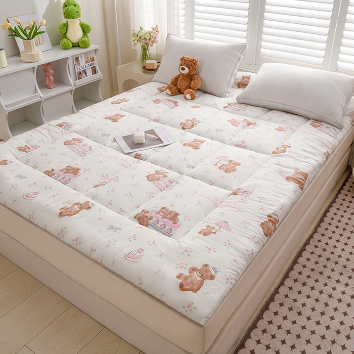 91家纺网 家纺一手货源 找家纺 富威堡家纺 2025新款新疆棉花床垫子被褥床褥软垫家用榻榻米垫学生宿舍单人床护垫垫褥 萌萌熊仔