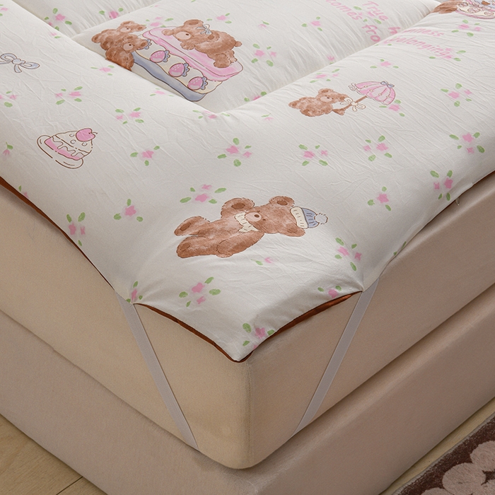 91家纺网 家纺一手货源 找家纺 富威堡家纺 2025新款新疆棉花床垫子被褥床褥软垫家用榻榻米垫学生宿舍单人床护垫垫褥 萌萌熊仔