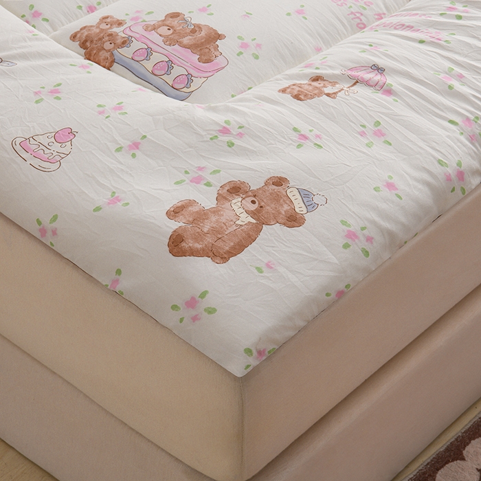 91家纺网 家纺一手货源 找家纺 富威堡家纺 2025新款新疆棉花床垫子被褥床褥软垫家用榻榻米垫学生宿舍单人床护垫垫褥 萌萌熊仔