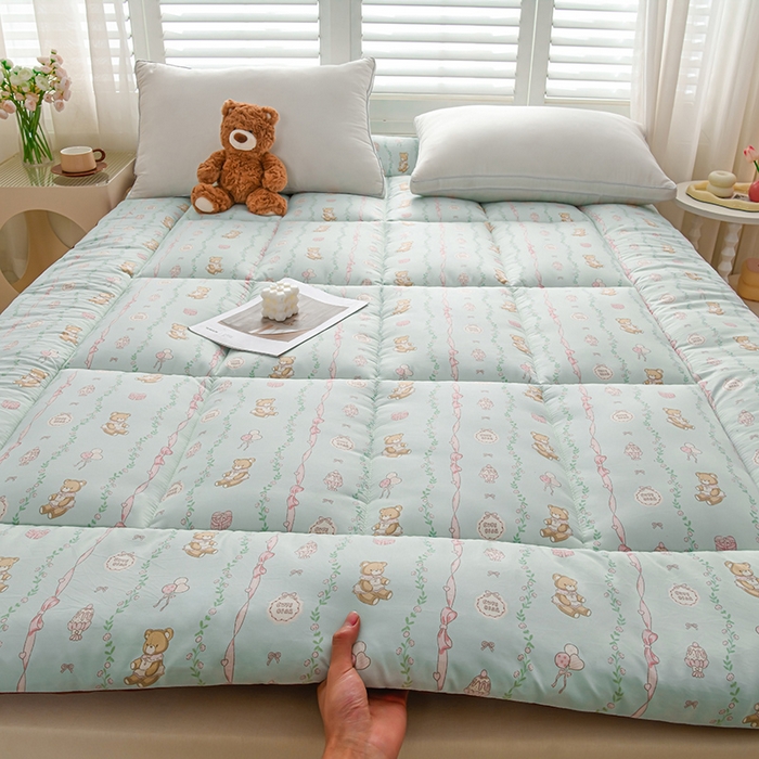 91家纺网 家纺一手货源 找家纺 富威堡家纺 2025新款新疆棉花床垫子被褥床褥软垫家用榻榻米垫学生宿舍单人床护垫垫褥 礼物小熊