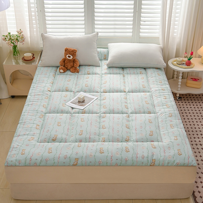 91家纺网 家纺一手货源 找家纺 富威堡家纺 2025新款新疆棉花床垫子被褥床褥软垫家用榻榻米垫学生宿舍单人床护垫垫褥 礼物小熊