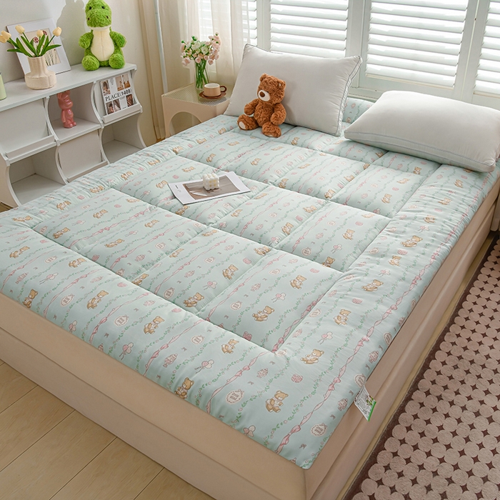 91家纺网 家纺一手货源 找家纺 富威堡家纺 2025新款新疆棉花床垫子被褥床褥软垫家用榻榻米垫学生宿舍单人床护垫垫褥 礼物小熊