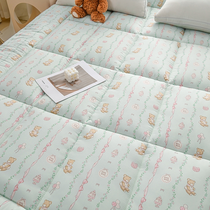 91家纺网 家纺一手货源 找家纺 富威堡家纺 2025新款新疆棉花床垫子被褥床褥软垫家用榻榻米垫学生宿舍单人床护垫垫褥 礼物小熊