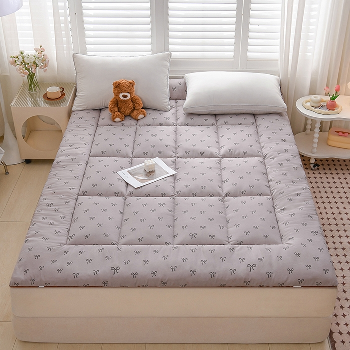 91家纺网 家纺一手货源 找家纺 富威堡家纺 2025新款新疆棉花床垫子被褥床褥软垫家用榻榻米垫学生宿舍单人床护垫垫褥 蝴蝶结