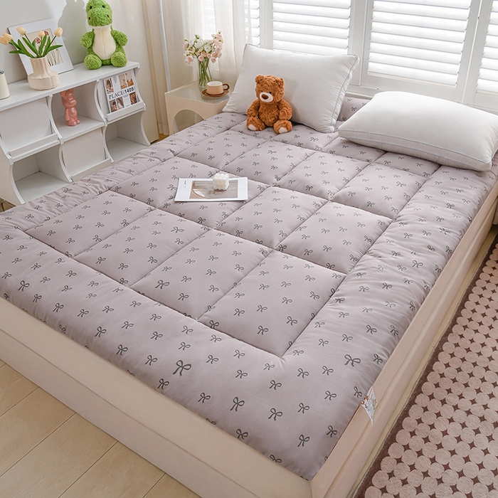 91家纺网 家纺一手货源 找家纺 富威堡家纺 2025新款新疆棉花床垫子被褥床褥软垫家用榻榻米垫学生宿舍单人床护垫垫褥 蝴蝶结