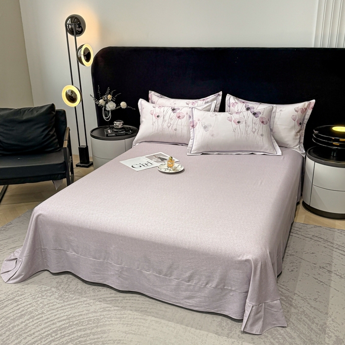 91家纺网 家纺一手货源 找家纺 喜四方 2025新款加厚天丝棉磨毛数码印花四件套 幽静丽娜-米