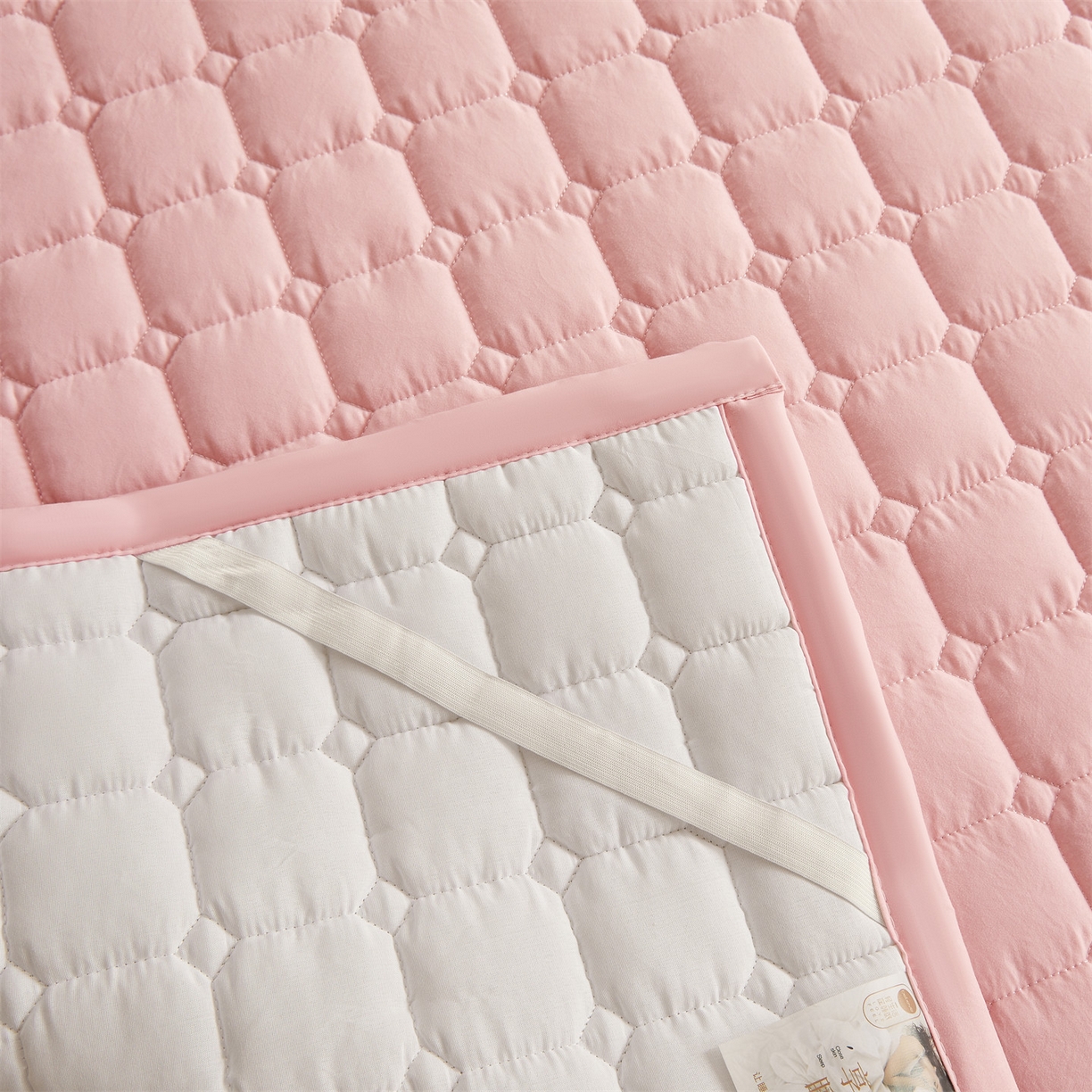 91家纺网 家纺一手货源 找家纺 （总）恒爱家纺 2025新款学生季糯糯棉纯色床护垫