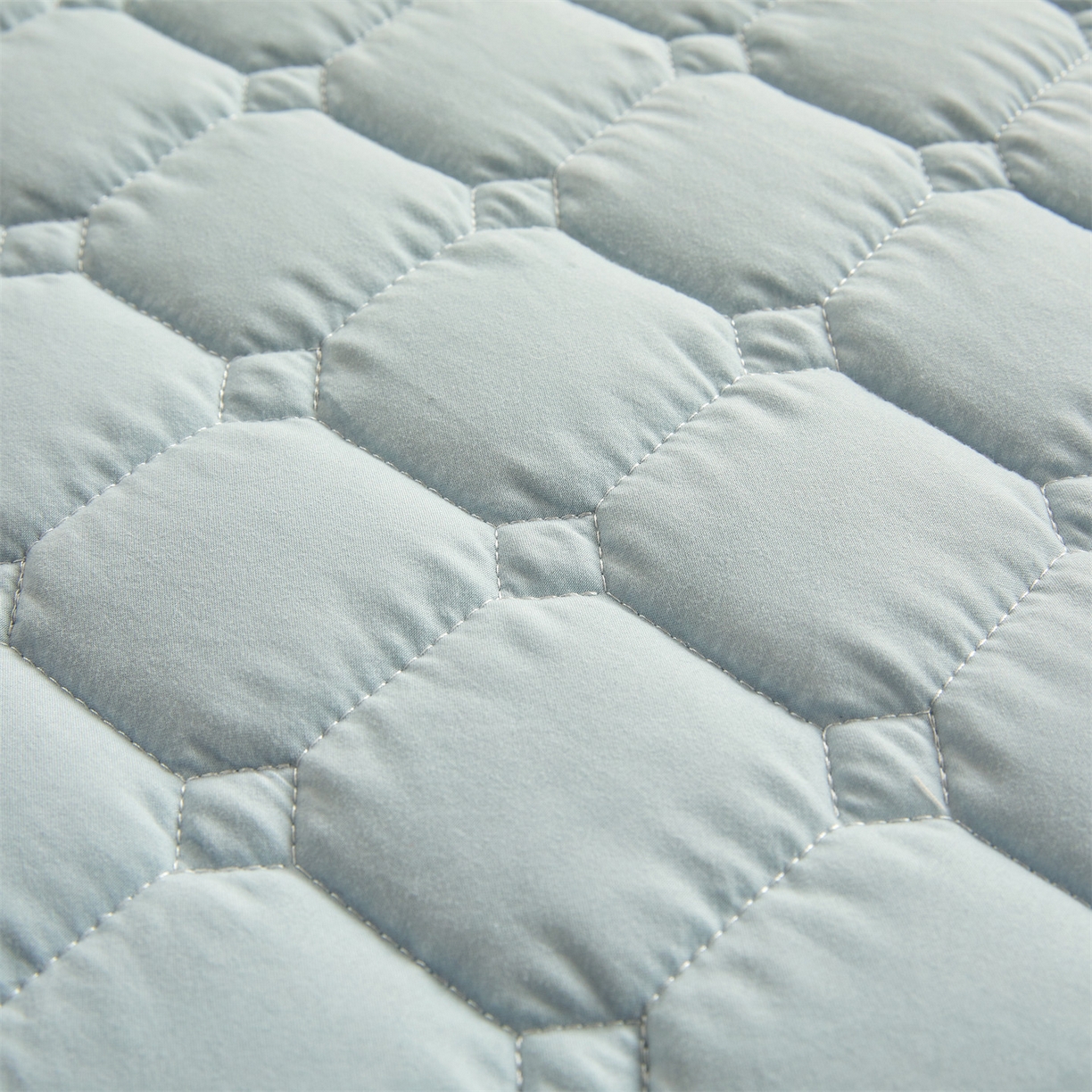 91家纺网 家纺一手货源 找家纺 恒爱家纺 2025新款学生季糯糯棉纯色床护垫 蓝