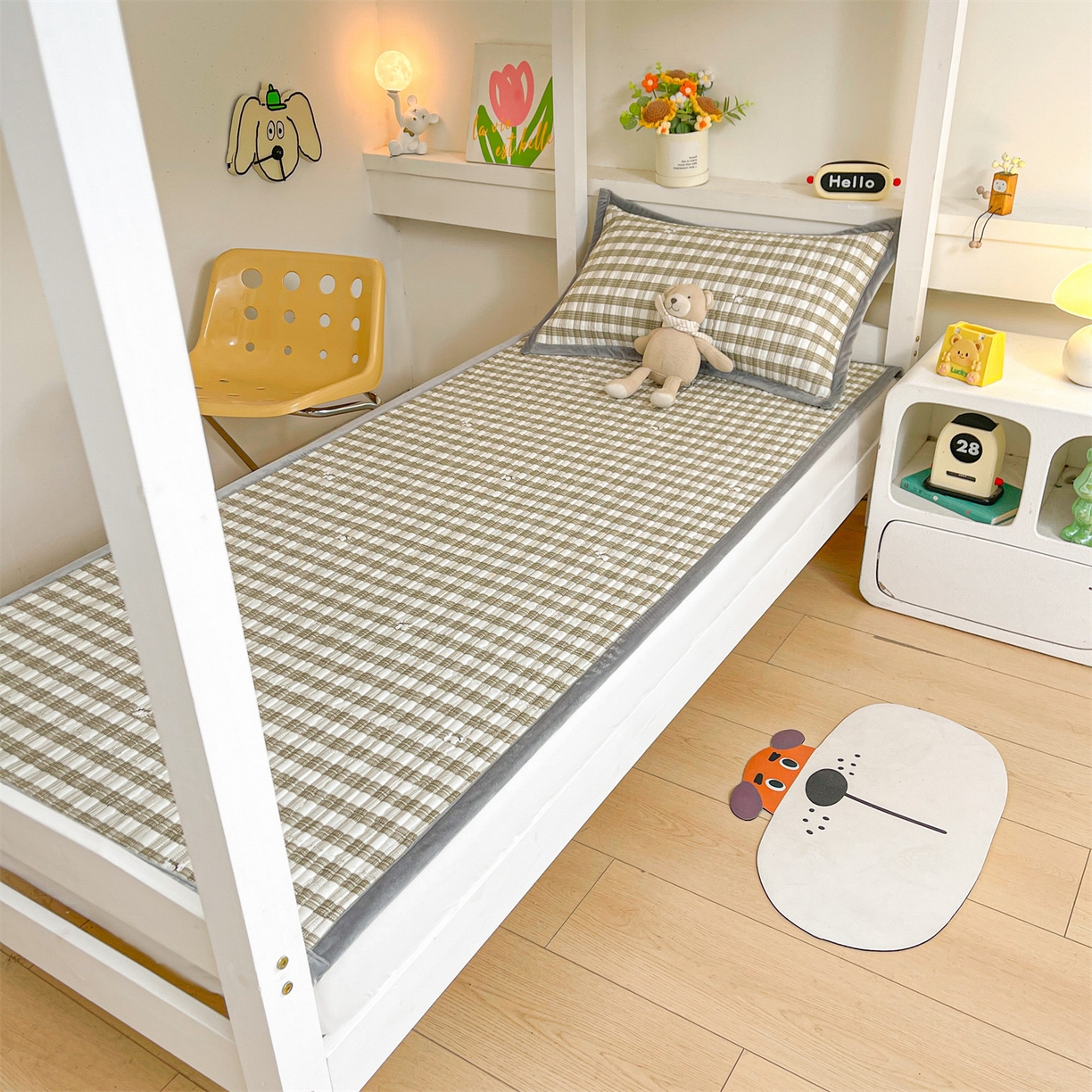 91家纺网 家纺一手货源 找家纺 （总）恒爱家纺 2025新款学生季全棉宝宝绒双面款床护垫