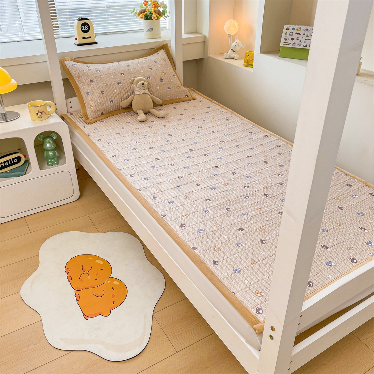 91家纺网 家纺一手货源 找家纺 （总）恒爱家纺 2025新款学生季全棉宝宝绒双面款床护垫