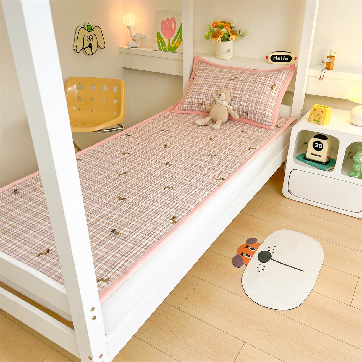 91家纺网 家纺一手货源 找家纺 （总）恒爱家纺 2025新款学生季全棉宝宝绒双面款床护垫