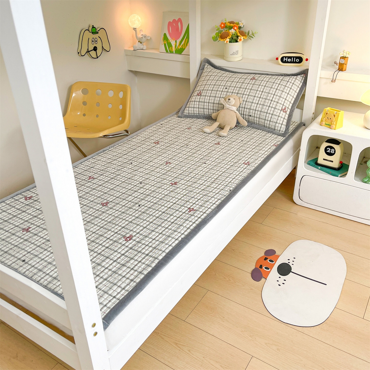 91家纺网 家纺一手货源 找家纺 （总）恒爱家纺 2025新款学生季全棉宝宝绒双面款床护垫