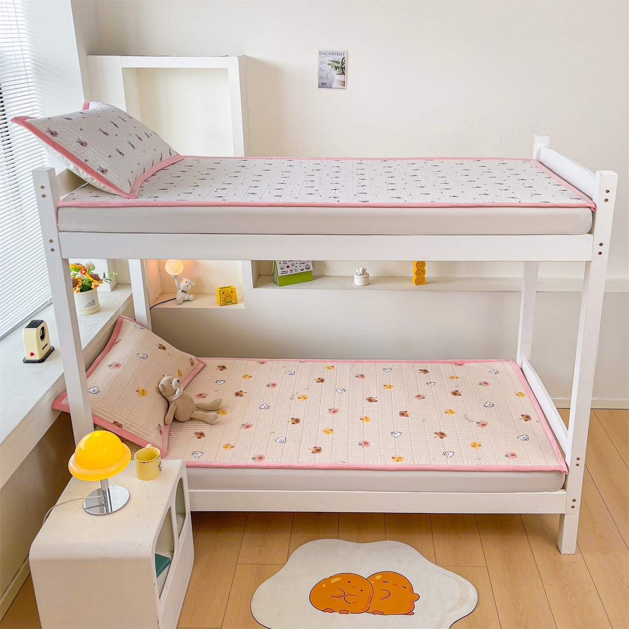 91家纺网 家纺一手货源 找家纺 恒爱家纺 2025新款学生季全棉宝宝绒双面款床护垫 宝宝乐园