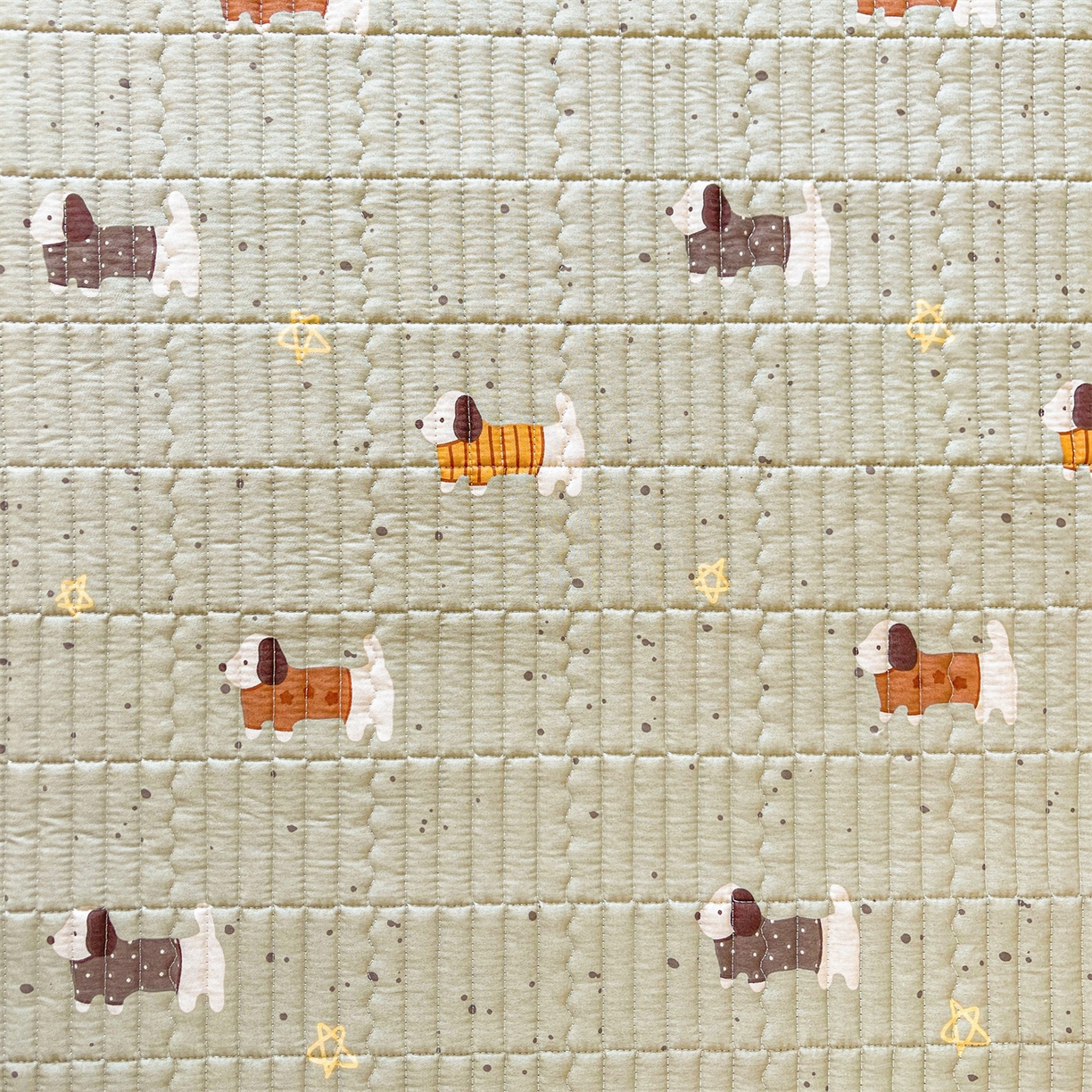 91家纺网 家纺一手货源 找家纺 恒爱家纺 2025新款学生季全棉宝宝绒双面款床护垫 斗牛犬