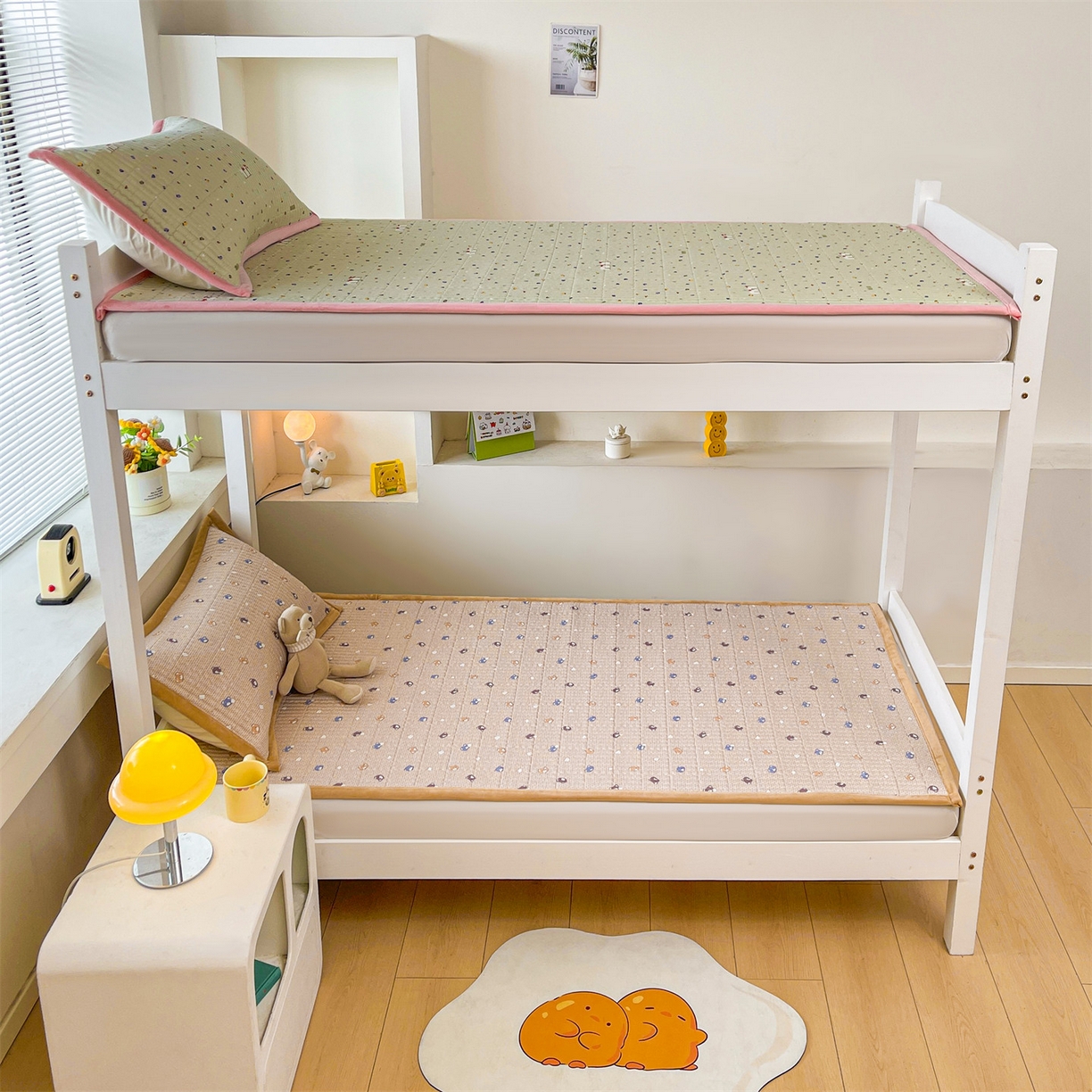 91家纺网 家纺一手货源 找家纺 恒爱家纺 2025新款学生季全棉宝宝绒双面款床护垫 梦幻熊