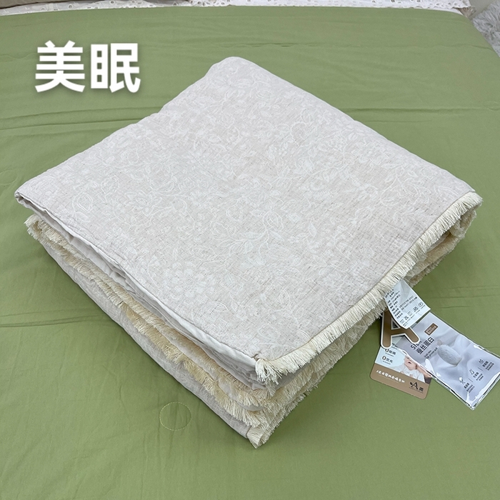 鲁爱家纺供货2025新款棉麻流苏款夏被（汇总） 美眠