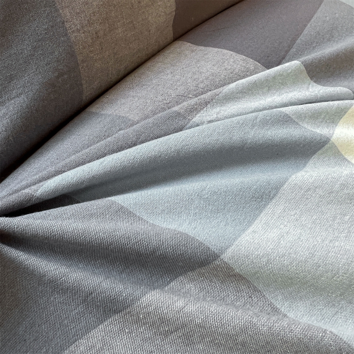 91家纺网 家纺一手货源 找家纺 （总）恒爱家纺 2025新款学生季全棉印花格子三件套