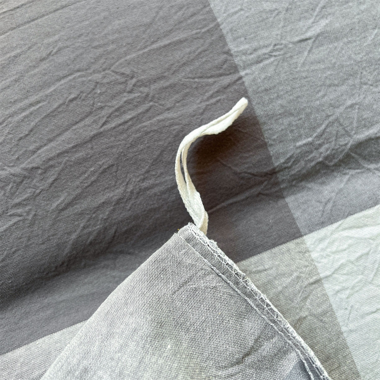 91家纺网 家纺一手货源 找家纺 （总）恒爱家纺 2025新款学生季全棉印花格子三件套