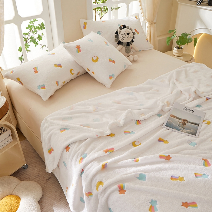 91家纺网 家纺一手货源 找家纺 （总）楼兰公主 2025新款云朵绒单毛毯