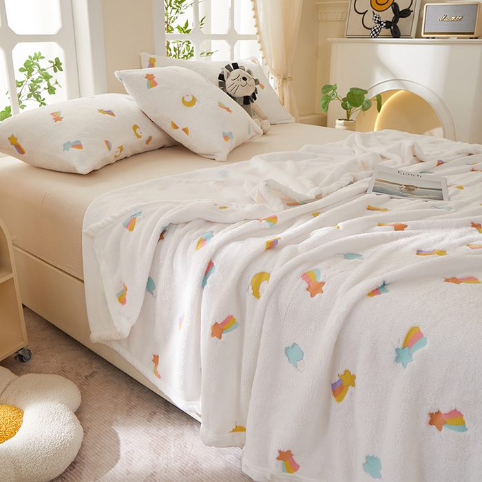 91家纺网 家纺一手货源 找家纺 （总）楼兰公主 2025新款云朵绒单毛毯