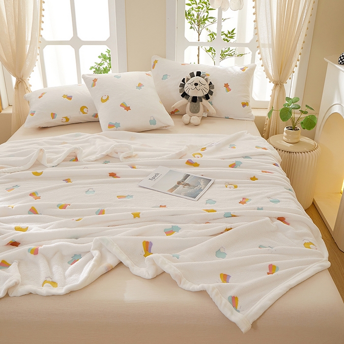 91家纺网 家纺一手货源 找家纺 （总）楼兰公主 2025新款云朵绒单毛毯