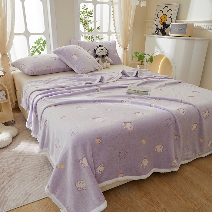 91家纺网 家纺一手货源 找家纺 （总）楼兰公主 2025新款云朵绒单毛毯