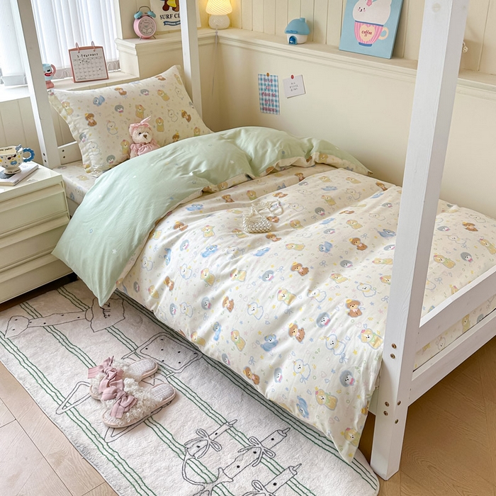 91家纺网 家纺一手货源 找家纺 （总）2025新款学生宿舍全棉三件套