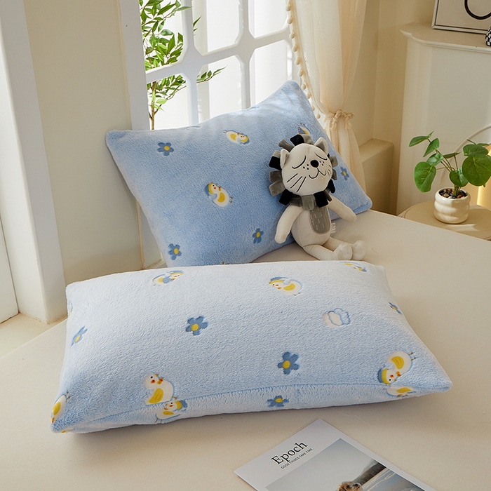 91家纺网 家纺一手货源 找家纺 楼兰公主 2025新款云朵绒单毛毯 鸭子蓝