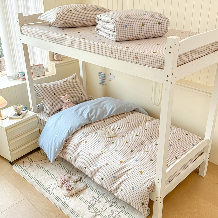 91家纺网 家纺一手货源 找家纺 2025新款学生宿舍全棉三件套 原点