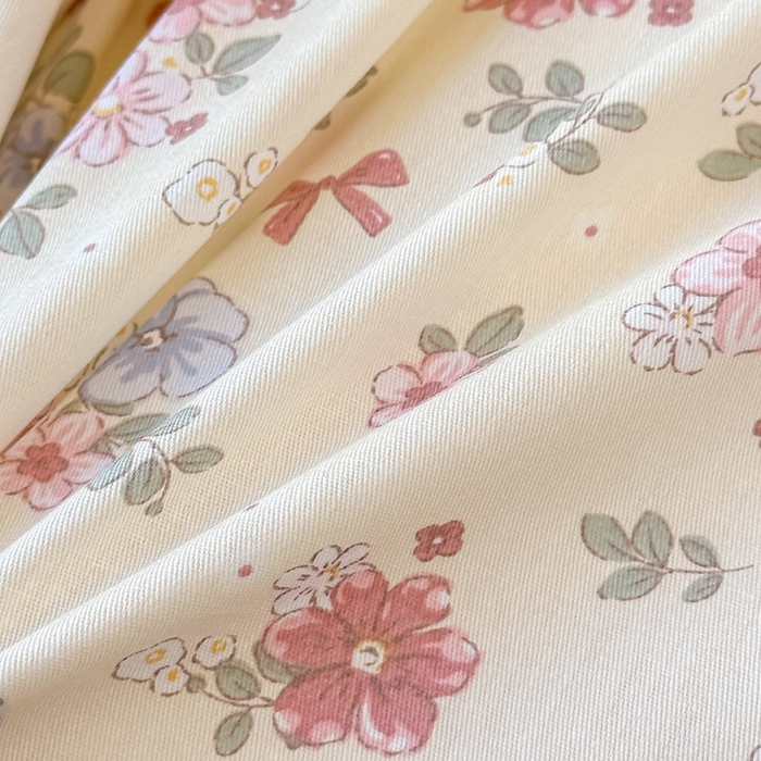 91家纺网 家纺一手货源 找家纺 2025新款学生宿舍全棉三件套 艾茉莉