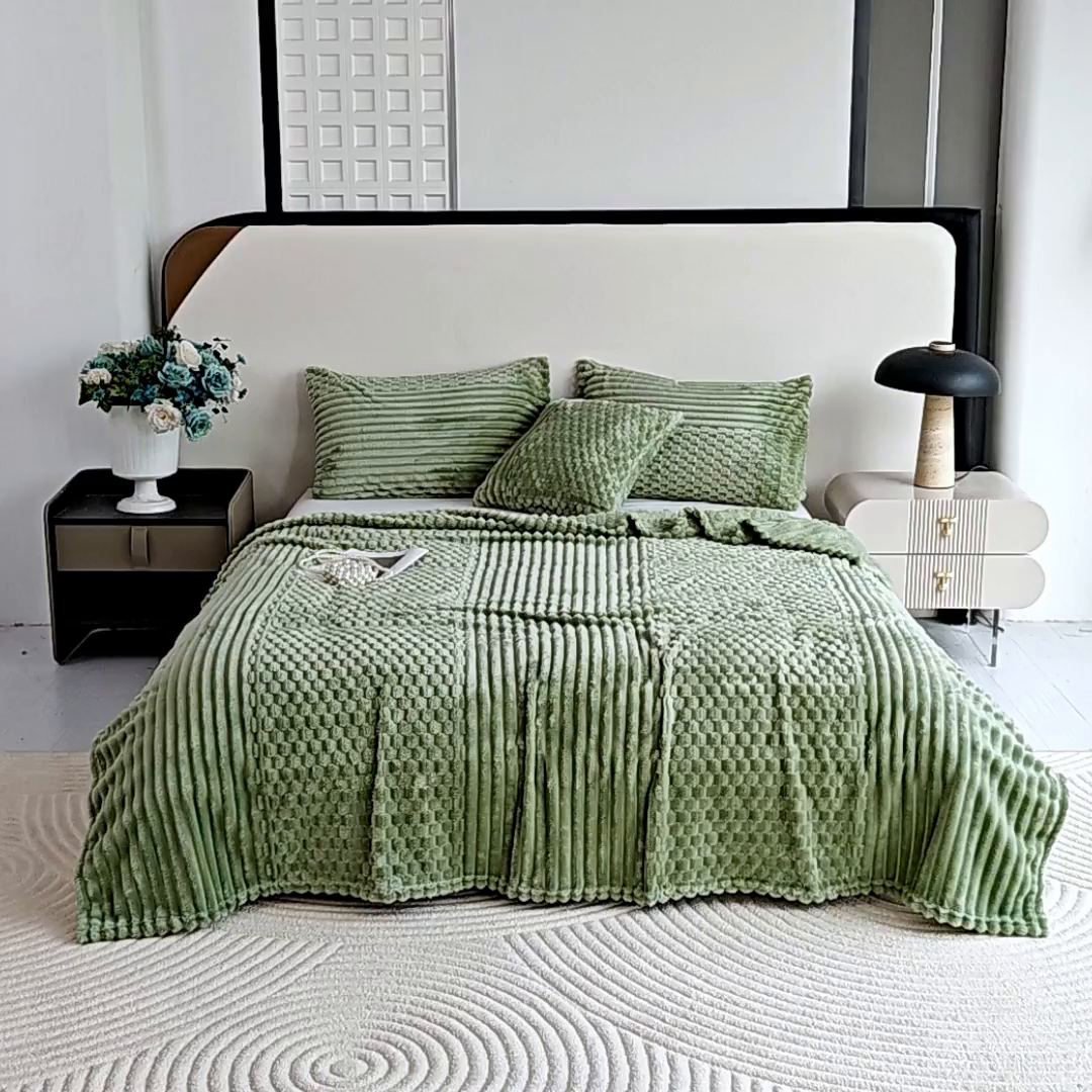 91家纺网 家纺一手货源 找家纺 （总）楼兰公主 2025新款金龟绒多功能毛毯