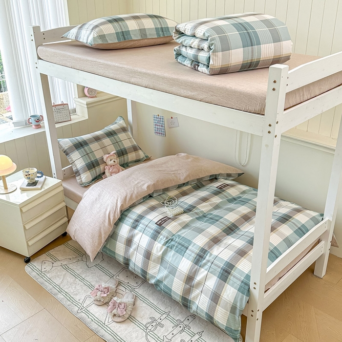 2025新款学生宿舍全棉三件套 格兰德-咖