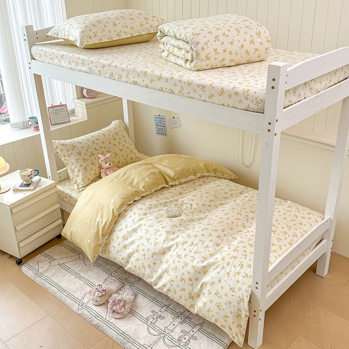 2025新款学生宿舍全棉三件套 故事小黄花