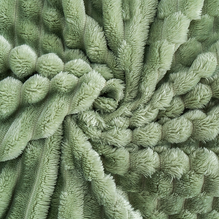 91家纺网 家纺一手货源 找家纺 楼兰公主 2025新款金龟绒多功能毛毯 金龟绒-茶绿