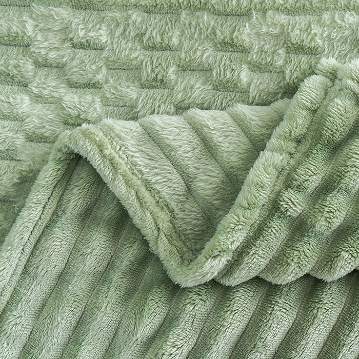 91家纺网 家纺一手货源 找家纺 楼兰公主 2025新款金龟绒多功能毛毯 金龟绒-茶绿